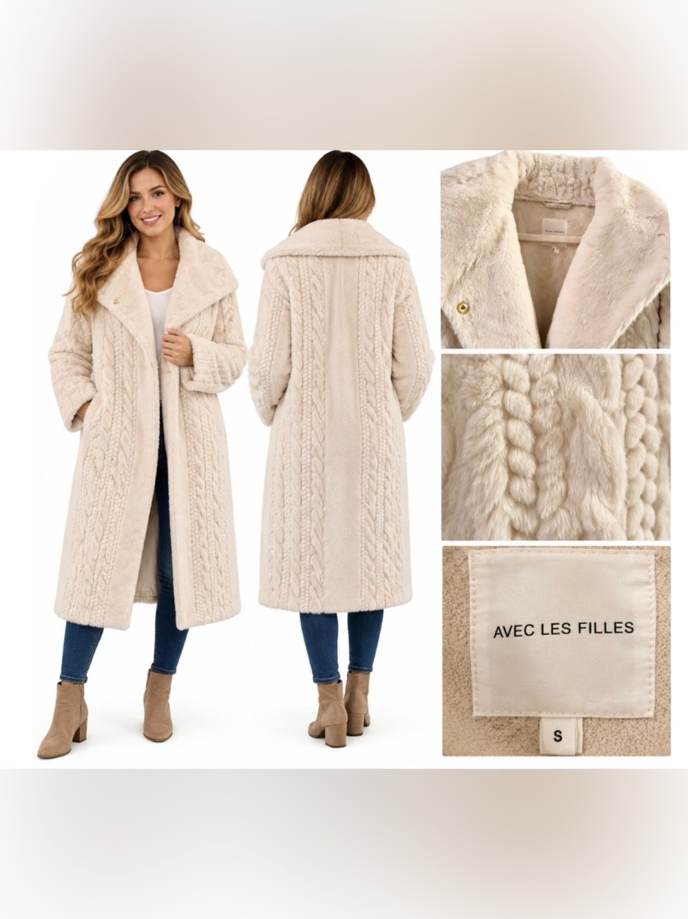Women faux fur coat